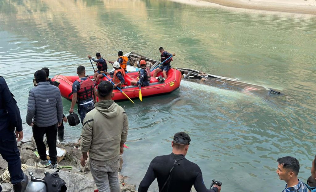 रामेछाप बस दुर्घटना