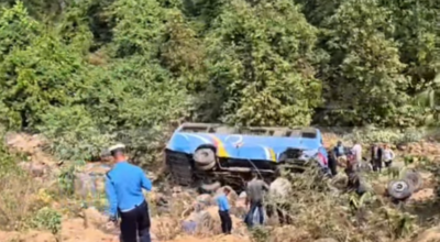 उदयपुरमा बस दुर्घटना