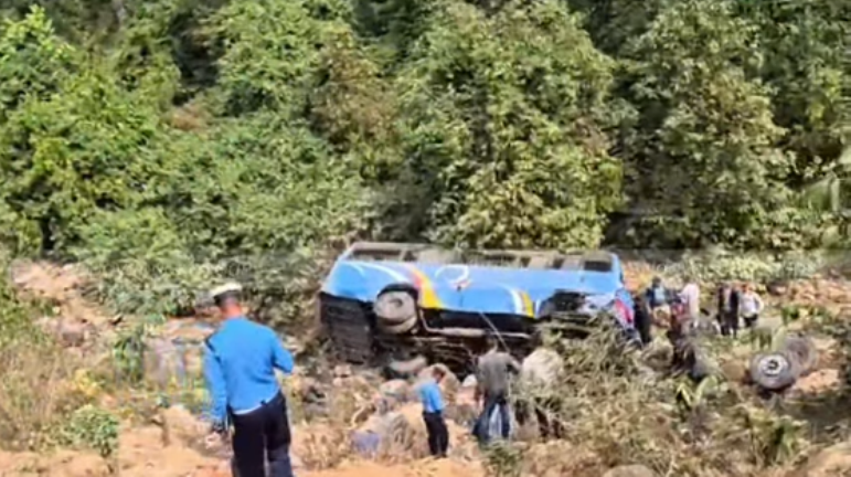 उदयपुरमा बस दुर्घटना