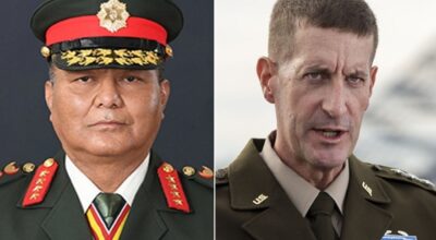 प्रधानसेनापति सिग्देलसँग अमेरिकी लेफ्टिनेन्ट जनरलको भेट