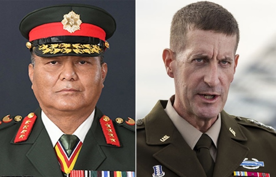 प्रधानसेनापति सिग्देलसँग अमेरिकी लेफ्टिनेन्ट जनरलको भेट