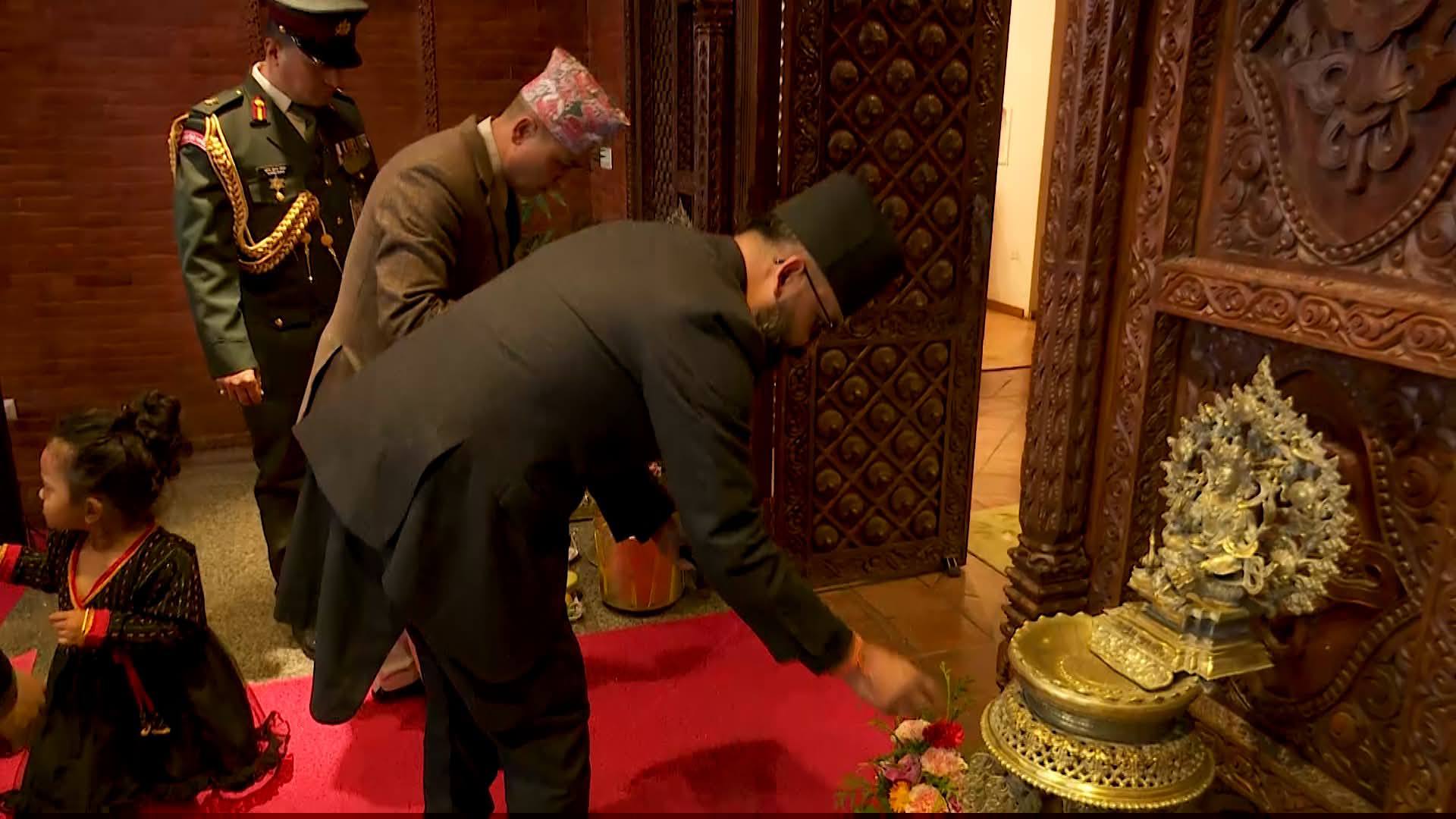 नवनियुक्त प्रधानमन्त्री शाह सरे प्रधानमन्त्री निवास बालुवाटारमा