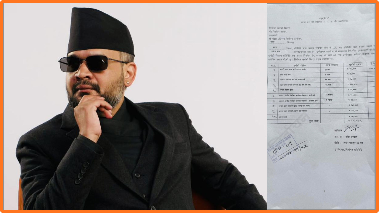 बालेनले आयोगमा बुझाए १४ लाख १७ हजार चुनावी खर्चको विवरण