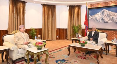 राष्ट्रपति पौडेल र प्रधानन्यायाधीश राउतबीच भेट