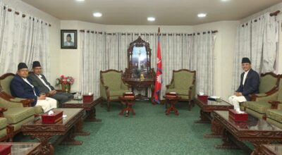 सभामुख अर्यालले गरे पूर्वसभामुखहरु घिमिरे र सापकोटासँग छलफल