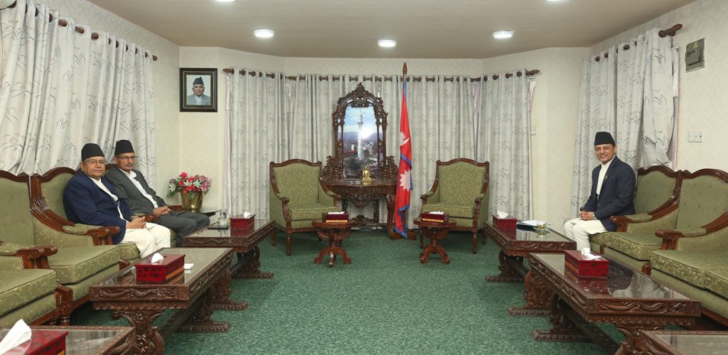 सभामुख अर्यालले गरे पूर्वसभामुखहरु घिमिरे र सापकोटासँग छलफल