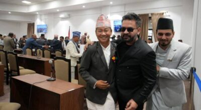 प्रधानमन्त्री बालेन्द्र शाह र सांसद हर्क साम्पाङवीच पुनर्मिलन