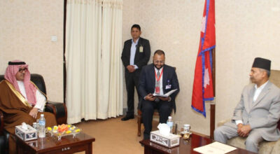 उपराष्ट्रपति यादवसँग साउदी अरेबियाका राजदूत मनिकरको शिष्टाचार भेट