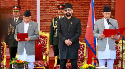 सभामुख डीपी अर्यालले लिए पद तथा गोपनीयताको शपथ