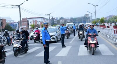 काठमाडौँ उपत्यकामा नियम उल्लङ्घन गरी सवारी चलाउनेविरुद्ध कडा निगरानी