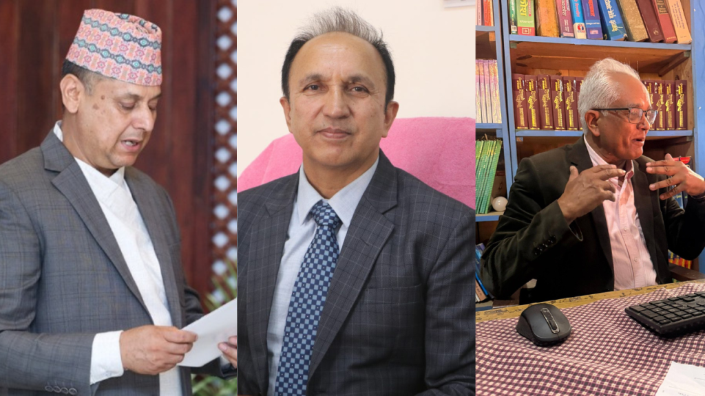 प्रा डा दिपक अर्याल, प्रा डा खड्ग केसी र प्राडा केदारप्रसाद रिजाल