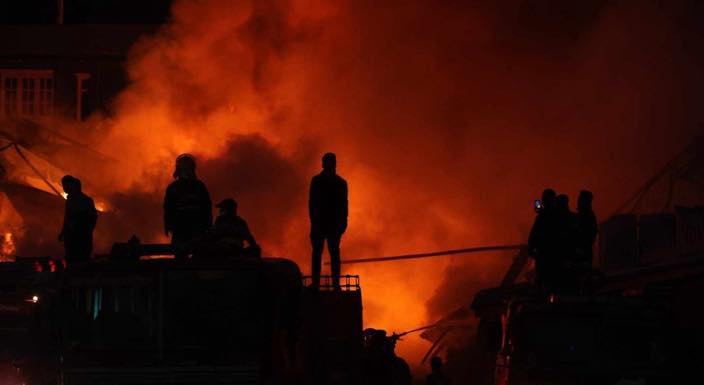 उदयपुरको बेल्टार बजारमा आगोमा जलेर २ जनाको मृत्यु