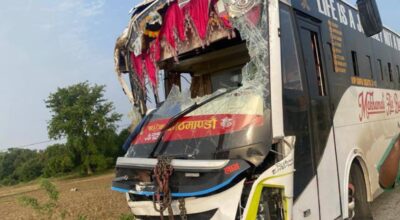 कपिलवस्तुमा बस दुर्घटना हुँदा ३८ जना घाइते