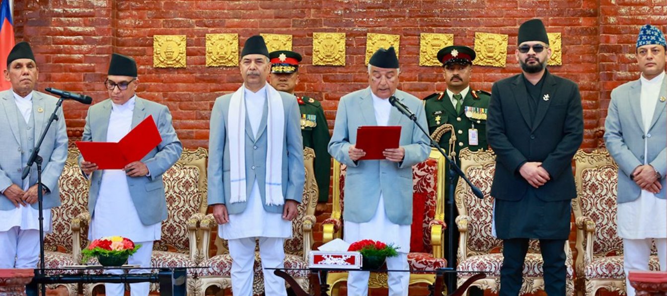 नवनियुक्त प्रधानन्यायाधीश मनोज शर्माले लिए शपथ