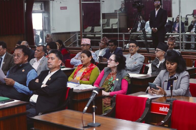 राष्ट्रियसभाको आजको बैठक