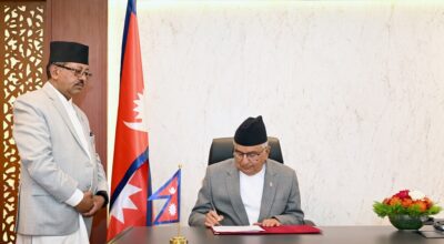 राष्ट्रपति पौडेलद्वारा विधेयक प्रमाणीकरण