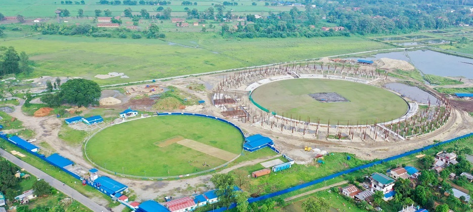 गौतमबुद्ध क्रिकेट रङ्गशालाको काम पुनः सुरु
