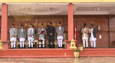नवनियुक्त मन्त्रीद्वय गुरुङ र पुनद्वारा सपथ ग्रहण