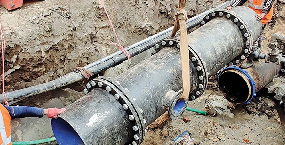 मेलम्चीको पानी वितरणका लागि पाइप बिछ्याउन सुरु