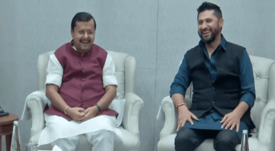 रास्वपा सभापति लामिछाने र भाजपाका राष्ट्रिय अध्यक्ष नवीनसँग भेटवार्ता