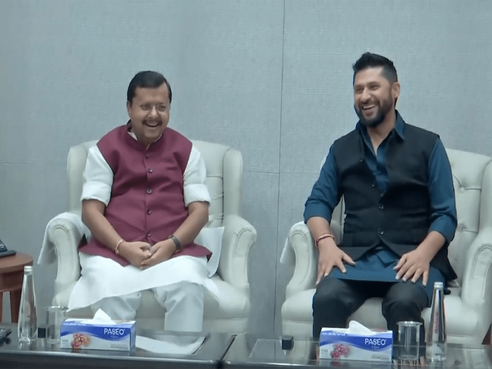 रास्वपा सभापति लामिछाने र भाजपाका राष्ट्रिय अध्यक्ष नवीनसँग भेटवार्ता