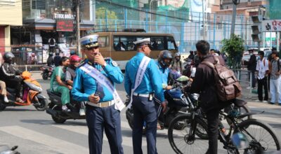 उपत्यका ट्राफिक प्रहरीद्वारा विशेष सडक सचेतना अभियान सुरु