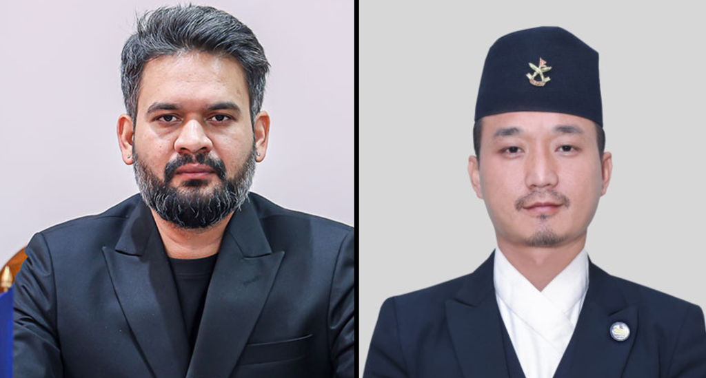 प्रधानमन्त्री बालेन र गृहमन्त्री गुरुङ