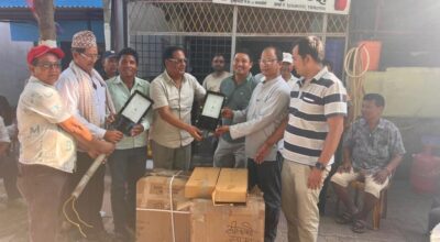 शुक्लाफाँटा आसपासका हात्ती प्रभावित बस्तीमा स्वचालित बत्ती जडान