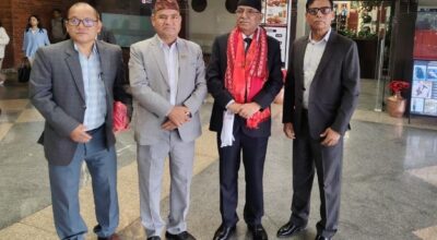नेकपा संयोजक प्रचण्ड स्वदेश फिर्ता