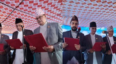 बागमती प्रदेशमा मन्त्रिपरिषद् विस्तार : ६ मन्त्रीले लिए शपथ