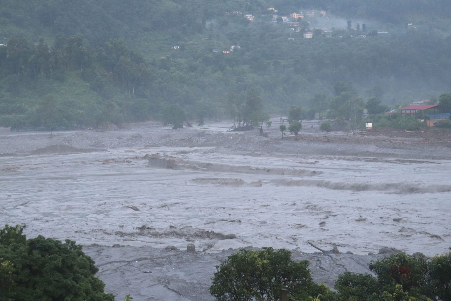 भोटेकोशी नदीमा पुनः बाढी