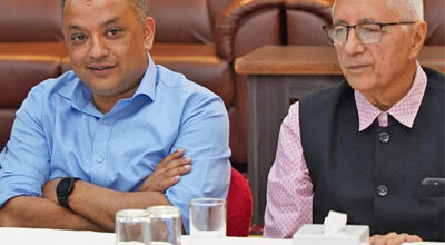 काँग्रेस सभापति गगन थापा र शेखर कोइरालाबीच भेटवार्ता