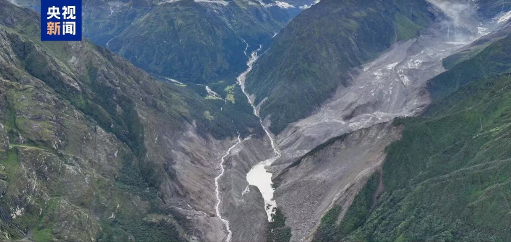 चीनले भन्यो - छोचेन र पुरेपू त्साङ्पोको दोभानमा ठूलो ताल बनेको छ