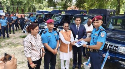 मधेस प्रदेश सरकारद्वारा प्रहरीलाई १२ पिकअप हस्तान्तरण