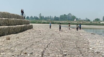 महाकाली नदीमा एक हजार २२० मिटर तटबन्ध निर्माण