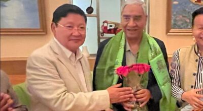 पूर्वप्रधानमन्त्री शेरबहादुर देउवा हङकङबाट नेपाल प्रस्थान