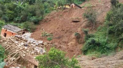 बागलुङमा पहिरोमा पुरिएर चार जनाको मृत्यु