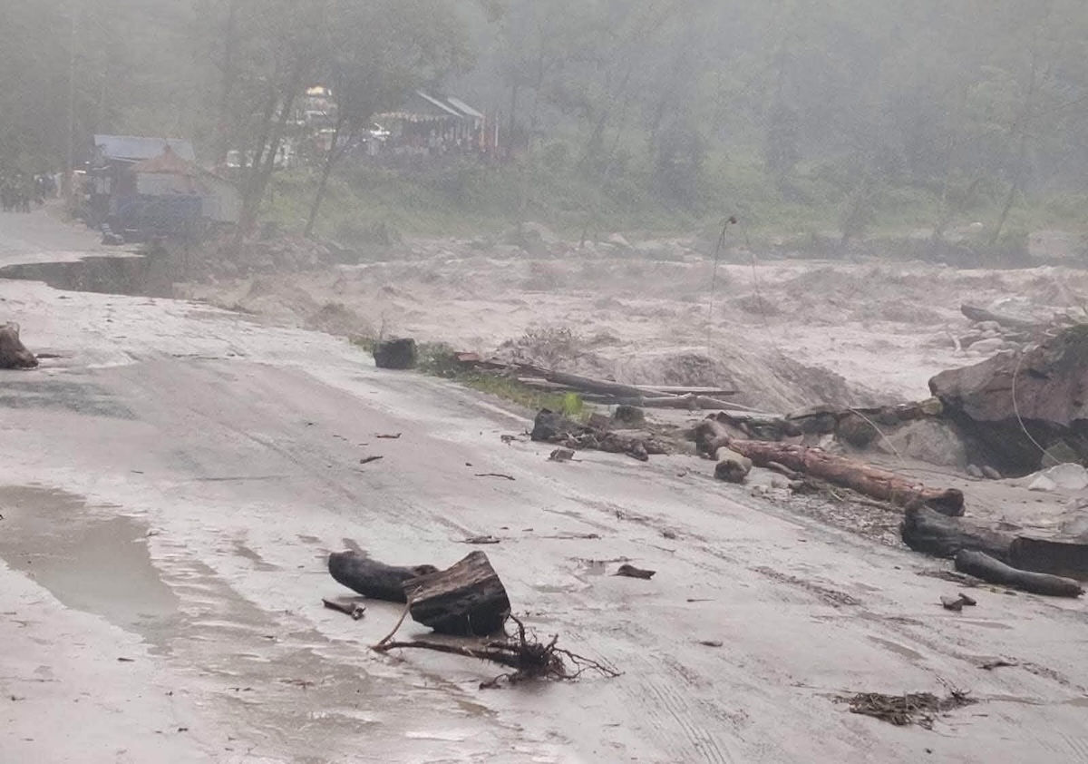 किम्रुङ खोलाको बहाव रोकिएपछि कास्की र पर्वतमा उच्च सतर्कता
