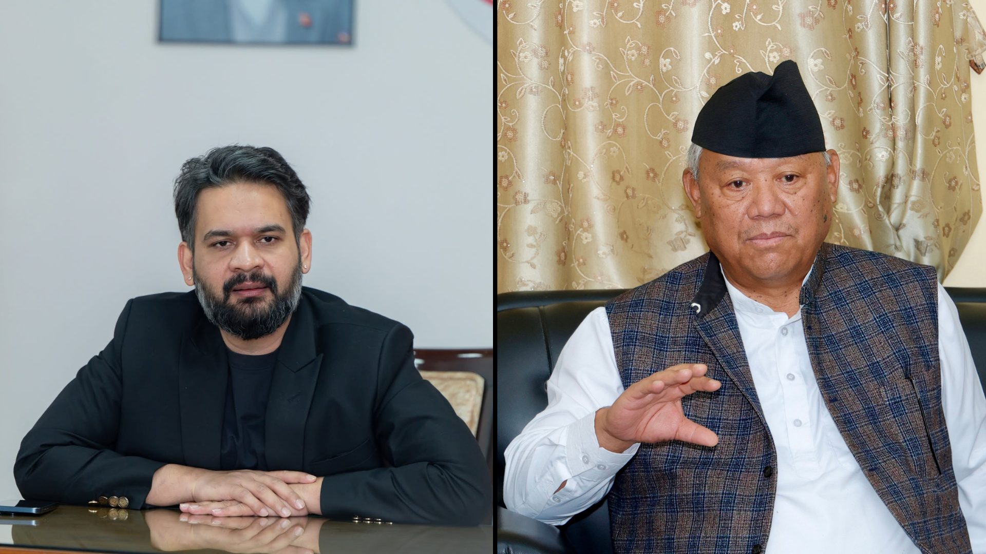 प्रधानमन्त्री शाह र प्रमुख प्रतिपक्षी दलका नेता आङ्देम्बेवीच भेटवार्ता