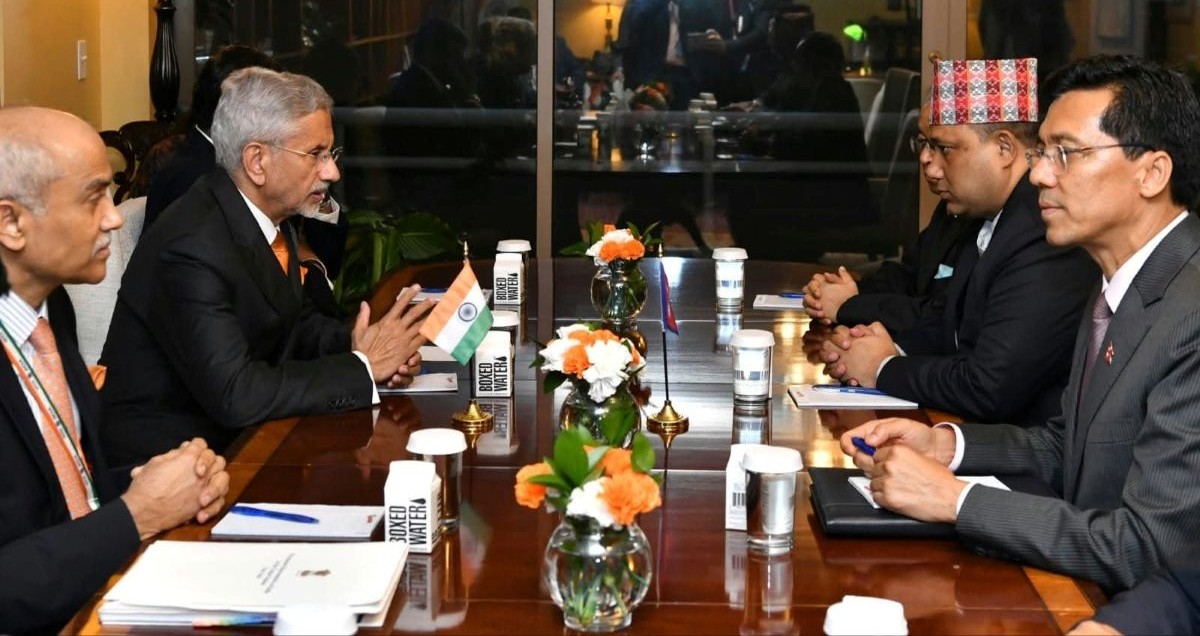 न्यूयोर्कमा परराष्ट्रमन्त्री खनाल र भारतीय विदेशमन्त्री जयशंकरबीच भेटवार्ता
