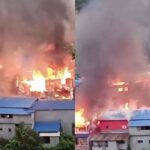ताप्लेजुङको दोभान बजारमा भीषण आगलागी