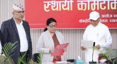 पूर्वराष्ट्रपति भण्डारी एमालेको वरिष्ठ उपाध्यक्ष नियुक्त