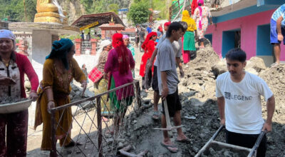 विपद्पछिको पुनर्निर्माणमा जुटेको म्याग्दी